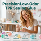 Lågdoftande TPR-tätningslim med precisionsspets