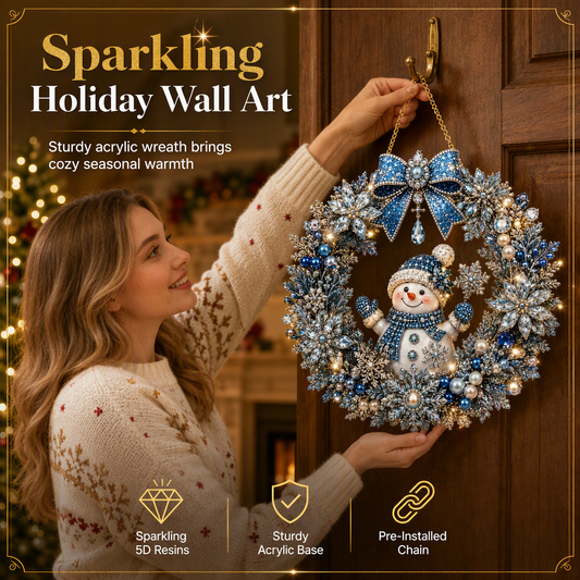 DIY-kit för julmotiv med diamantmosaik