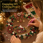 DIY-kit för julmotiv med diamantmosaik