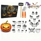 Halloweenkit i rostfritt stål för enkel pumpaskärning