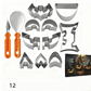 Halloweenkit i rostfritt stål för enkel pumpaskärning