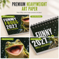 🐸Vandkalender ”Funny Frogs 2027” – Söt och rolig grodkalender, originell present med amfibietema, inredning med natur- och djurmotiv
