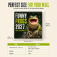 🐸Vandkalender ”Funny Frogs 2027” – Söt och rolig grodkalender, originell present med amfibietema, inredning med natur- och djurmotiv
