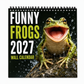 🐸Vandkalender ”Funny Frogs 2027” – Söt och rolig grodkalender, originell present med amfibietema, inredning med natur- och djurmotiv