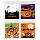 Självhäftande halloweenpåsar för förpackning av kakor och godsaker