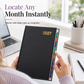 A5 Daily Planner with Colored Monthly Tabs