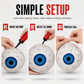 22-Inch 4D Eyeball Balloons for Halloween Decorations