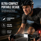 Stötsäker cykeltelefonfäste med Type-C USB-laddningsbar 6-LED-cykelljusset