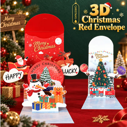 3D jul pop-up-kort