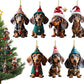 🎄 7 stycken 🐶 Julgransprydnad för hund✨Hängande hundprydnader