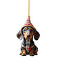 🎄 7 stycken 🐶 Julgransprydnad för hund✨Hängande hundprydnader