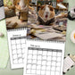 Marsvin 12-månaders väggkalender