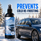 🚗 VINTERFAVORIT – Lös upp is och frost på vindruta, sidorutor och speglar utan hård skrapning – Snabbverkande de-icer spray