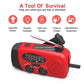 Mini bärbar multifunktionell soldriven handvev radio