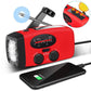 Mini bärbar multifunktionell soldriven handvev radio