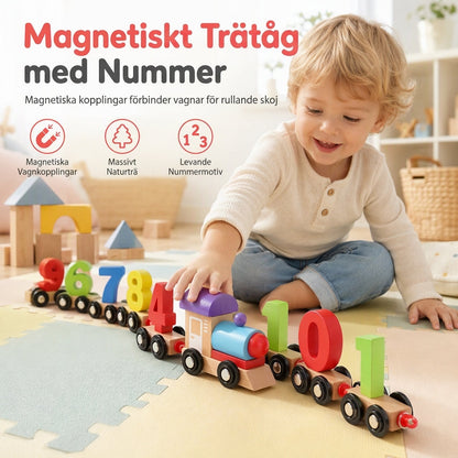 🔢 50% RABATT 🚂 Magnetiskt siffertåg, roligt lärleksak för barn 🧩🚞