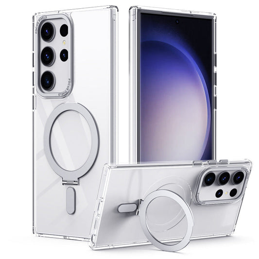 Magsian Invisible Phone Box med Magsafeanticaída stöder Galaxy S23 Ultra Plus, kompatibel med trådlös belastning
