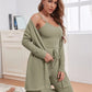 Pyjamasset 3 delar knutna byxor