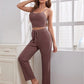 Pyjamasset 3 delar knutna byxor