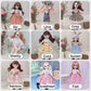 Little Princess Set 3D Eyes 12-ledad docka för barn