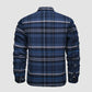 Flanellskjortjacka för män Långärmad quiltad fodrad rutig rock Knapp ned Tjocka ytterkläder för vinter