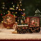 Julklapp tåg kristallkulor dekoration