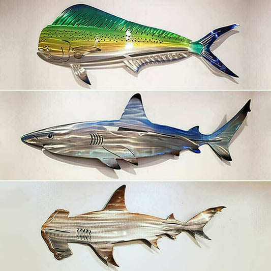 Metal Shark Art Väggdekor