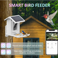 Smart fågelmatare med solcellstak