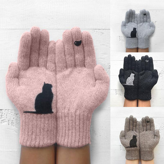 Sista dagen 49% RABATT Cat Fan Cotton Gloves