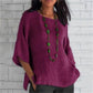Top Linen Cotton roterande skjorta, sju punkthylsa Köp 3 extra 10 % rabatter