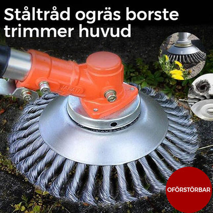 Obrytbar trådbunden trimmerklinga