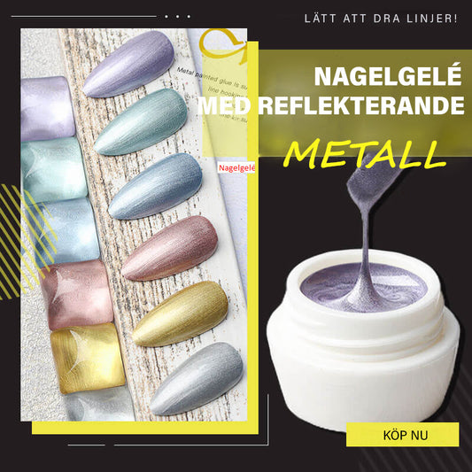 Spegel metallisk nagelgel