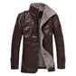 ull och sammet tjock termisk jacka läder skjorta vattentät stor storlek