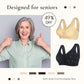 🔥Betala 1 Få 3(3pack)🔥Design för Senior Frontstängning Bomulls-BH-FRI FRAKT