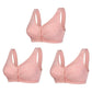 🔥Betala 1 Få 3(3pack)🔥Design för Senior Frontstängning Bomulls-BH-FRI FRAKT