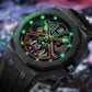🎁Bästa present🎁⌚-Herrskelettmode vattentät kvartsklocka