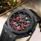 🎁Bästa present🎁⌚-Herrskelettmode vattentät kvartsklocka